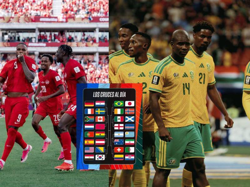 Canadá vs Sudáfrica es el primer duelo de 16avos de final.