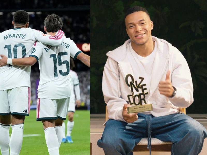 Kylian Mbappé ha sido galardonado tras su temporada pasada con el Real Madrid.