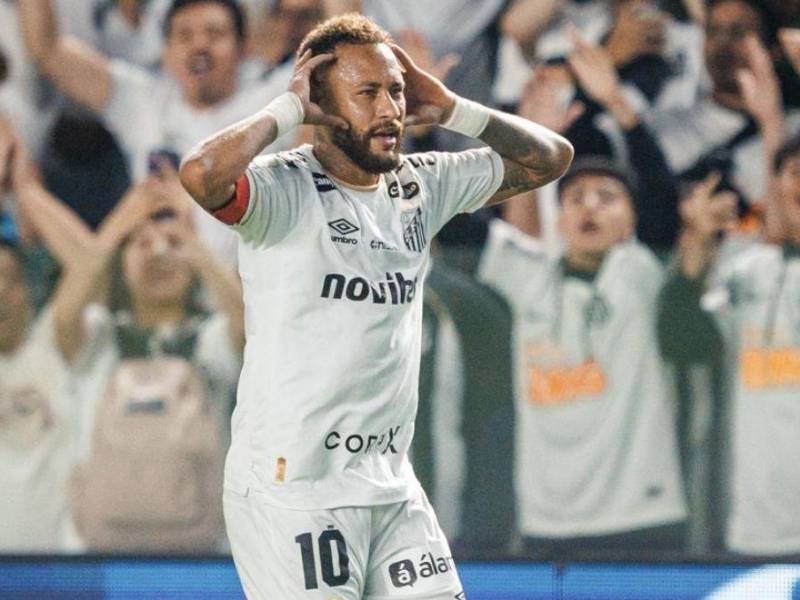 Neymar se luce con el Santos en su retorno del Mundial y anota tremendo doblete