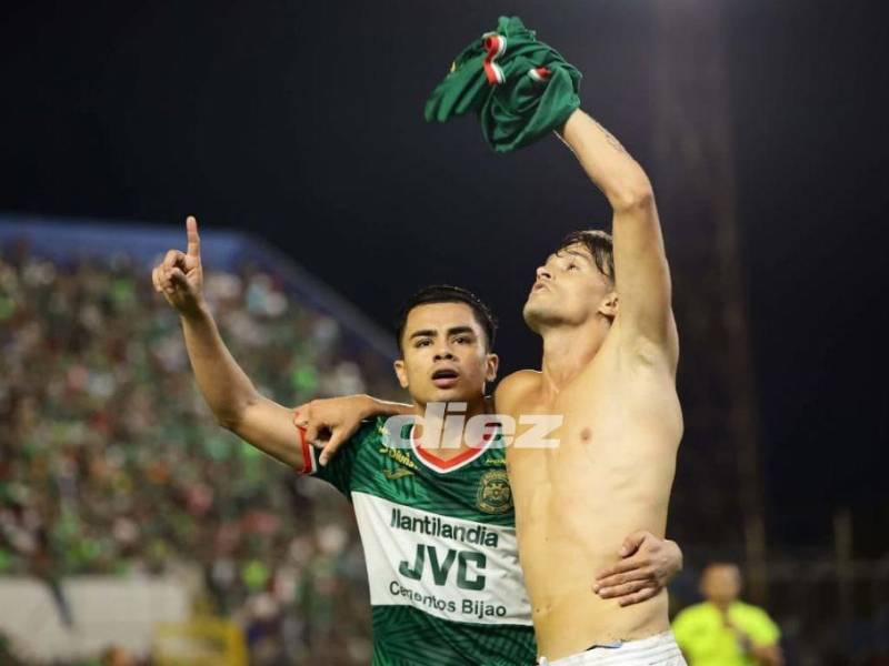 Marathón rescató un empate sobre la hora y les da respiro para la final de vuelta. Foto: Yoseph Amaya. Mauricio Ayala y Neptalí Romero.