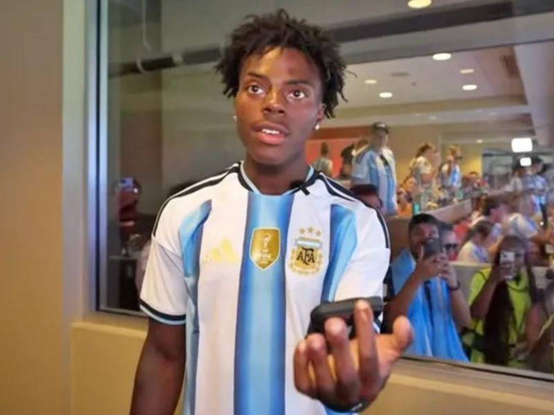 La advertencia a IShowSpeed si se vuelve a poner la camisa de Argentina: Te vamos...