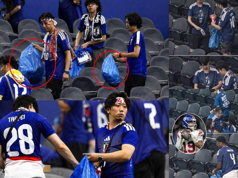Japón volvió a dejar limpio un estadio donde su selección jugó, sus aficionados no se fueron hasta dejar nitido el AT&amp;T Stadium es un recinto deportivo ubicado en Arlington, Texas. Esta vez fueron sorprendidos por un deportista.