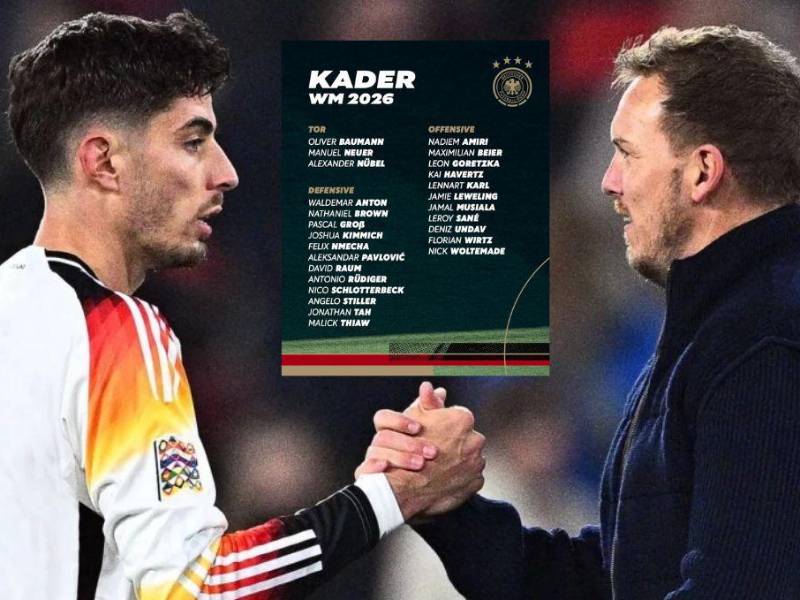 Alemania ya hizo oficial su convocatoria para el Mundial 2026.