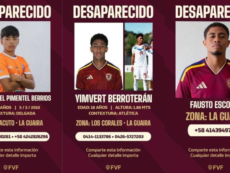 Federación Venezolana confirma los futbolistas desaparecidos tras los terremotos