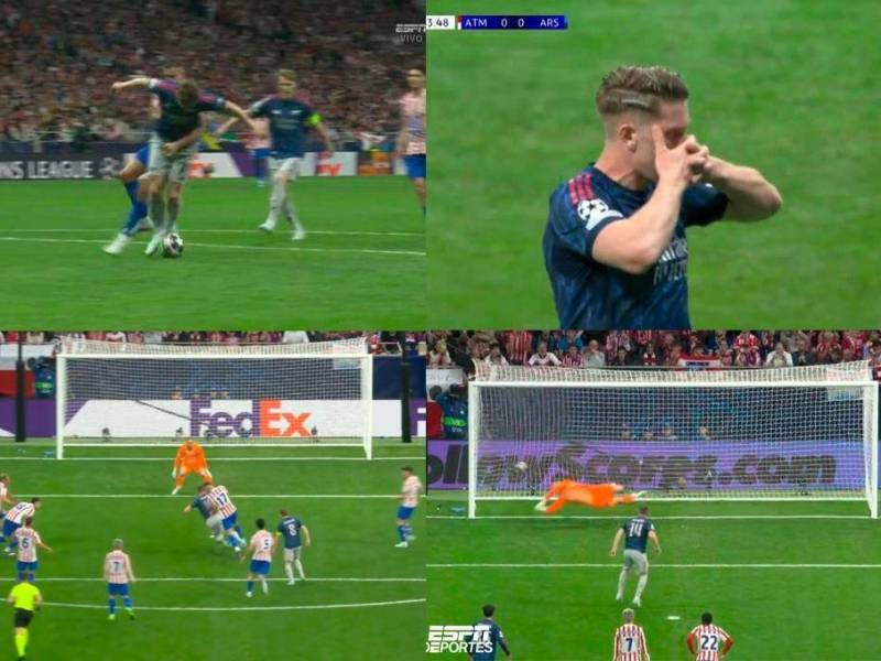 El VAR no intervino: el polémico penal que le sancionaron al Atlético en las semifinales de Champions ante el Arsenal