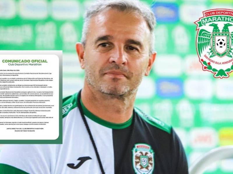 Marathón no le ha gustado para nada el castigo a Pablo Lavallén y le envía fuerte advertencia a la Comisión Nacional de Disciplina de la Liga Nacional
