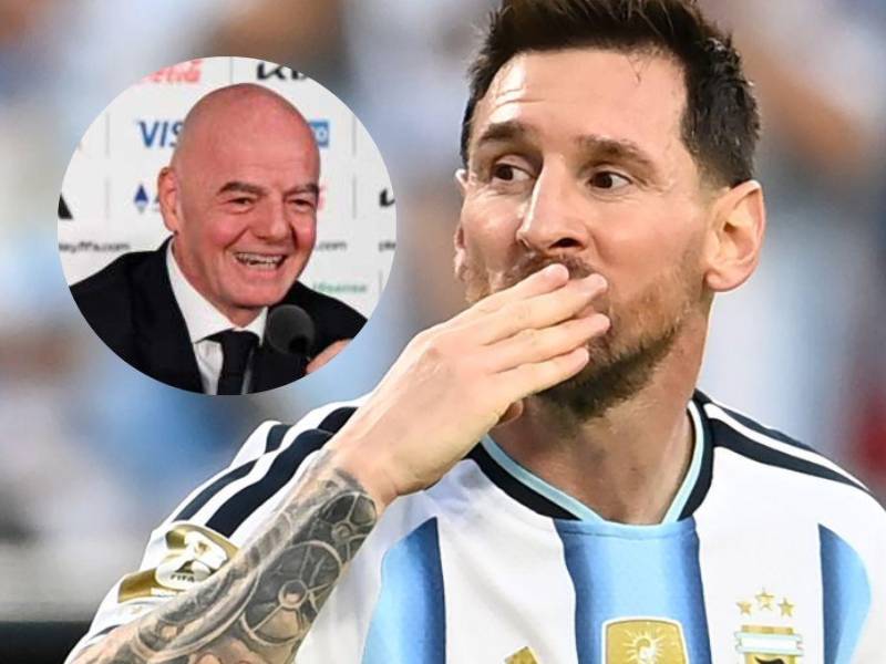 Gianni Infantino envió mensaje a Lionel Messi.