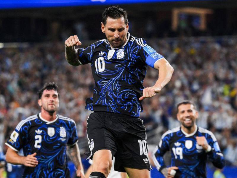 Lionel Messi anotó su sexto gol en la Copa del Mundo ante Jordania.