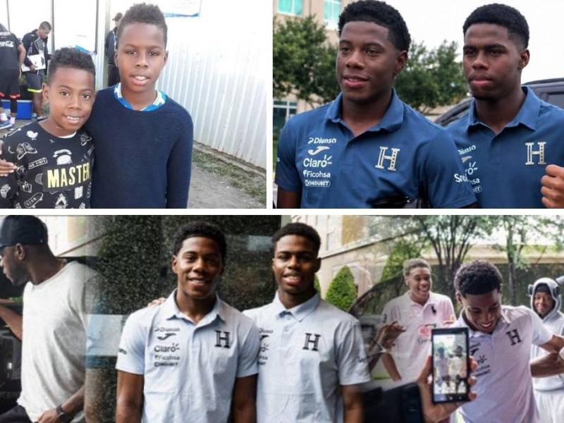 Los hermanos Dereck, Keyrol y Keyvan se reencuentran por primera vez en una concentración de la selección de Honduras y así fue el tremendo abrazo que se dieron.
