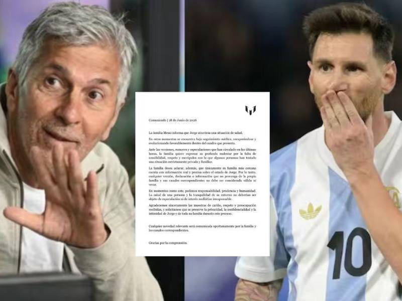 Jorge Messi vive un momento tenso de salud y la familia decidió hablar.