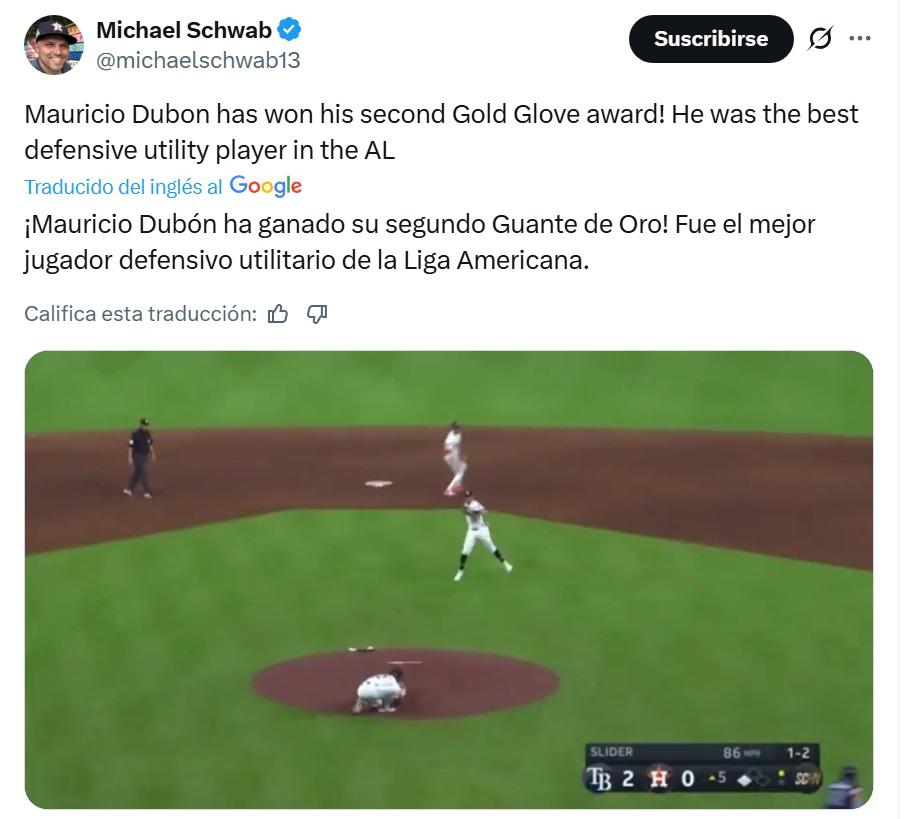 Tiene una habilidad excepcional y historia para Centroamérica, periodistas y aficionados exaltan a Mauricio Dubón por su Guante de Oro 2025