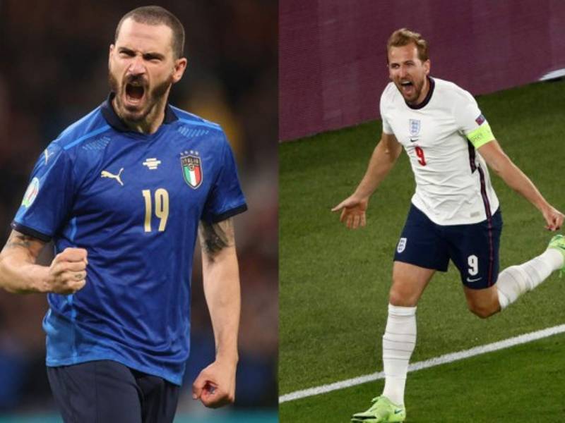 Leonardo Bonucci y Harry Kane serán rivales en la final de la Eurocopa 2021.
