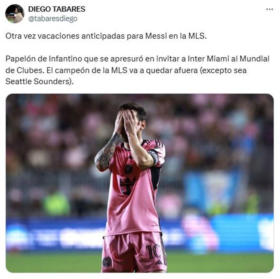 Prensa reacciona por el fracaso del Inter Miami y atacan a Messi: “Las piernas siempre le tiemblan ante la adversidad”