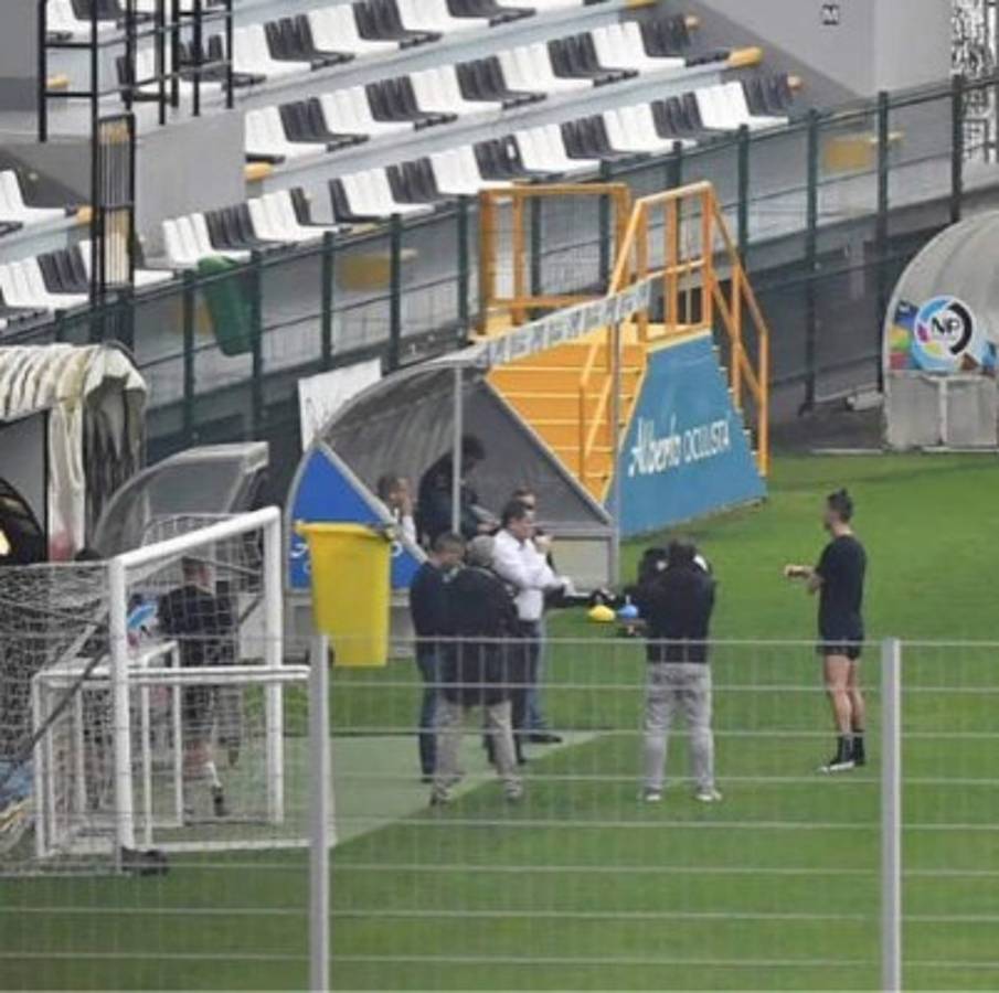 Cristiano Ronaldo es captado entrenando en un estadio y en plena crisis por coronavirus