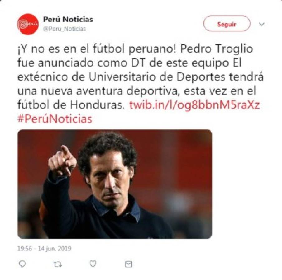 Así reaccionaron los medios internacionales luego de que Pedro Troglio fichara por el Olimpia