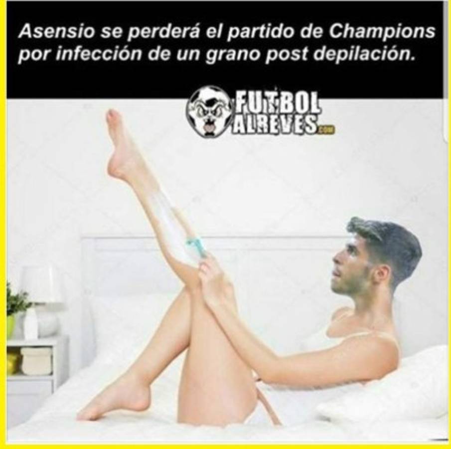 ¡Los memes atacan a Cristiano y Asensio después de la paliza del Madrid al Apoel!
