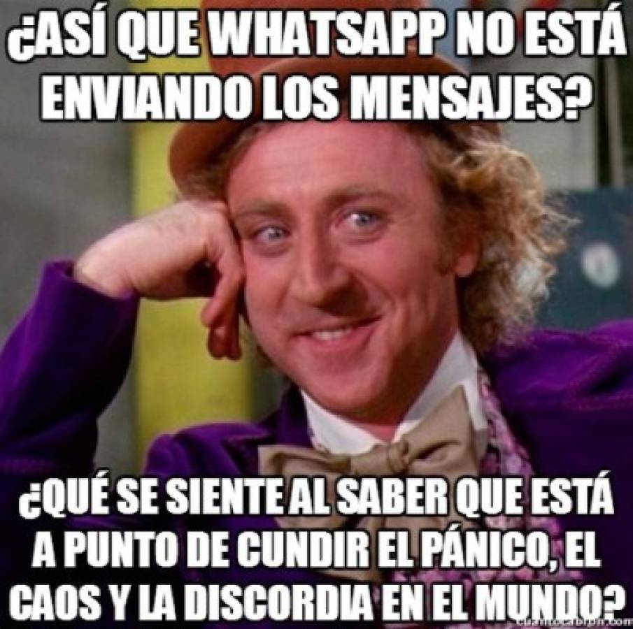 ¡Acribillan con crueles memes a Whatsapp por caída a nivel mundial!