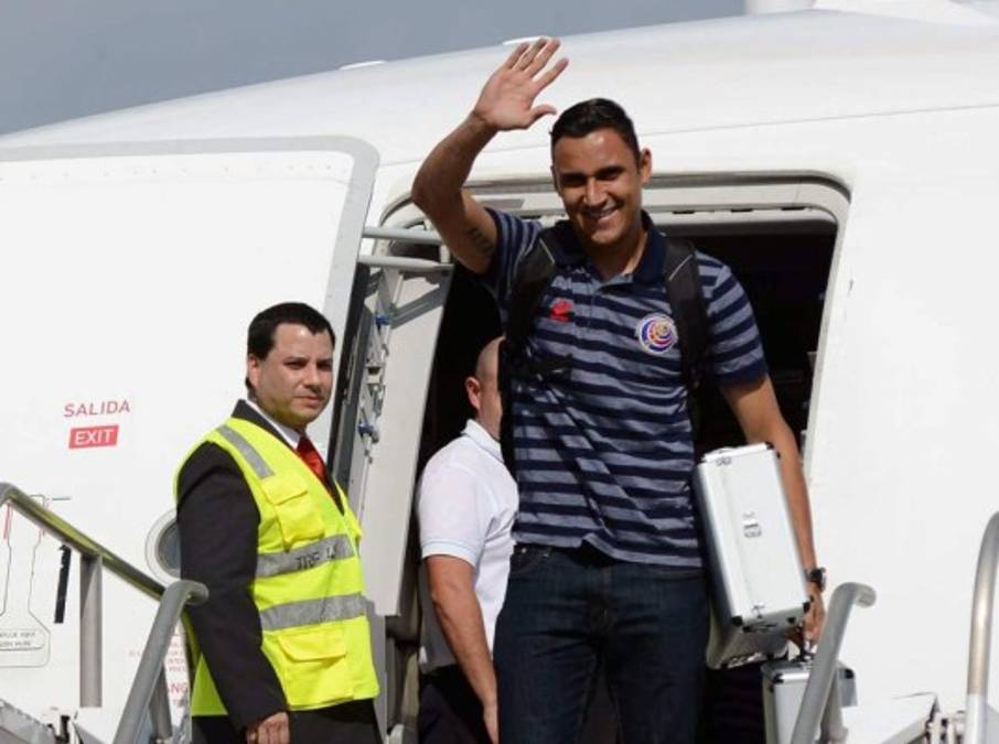 Costa Rica llegó a su país y fue recibida por el presidente
