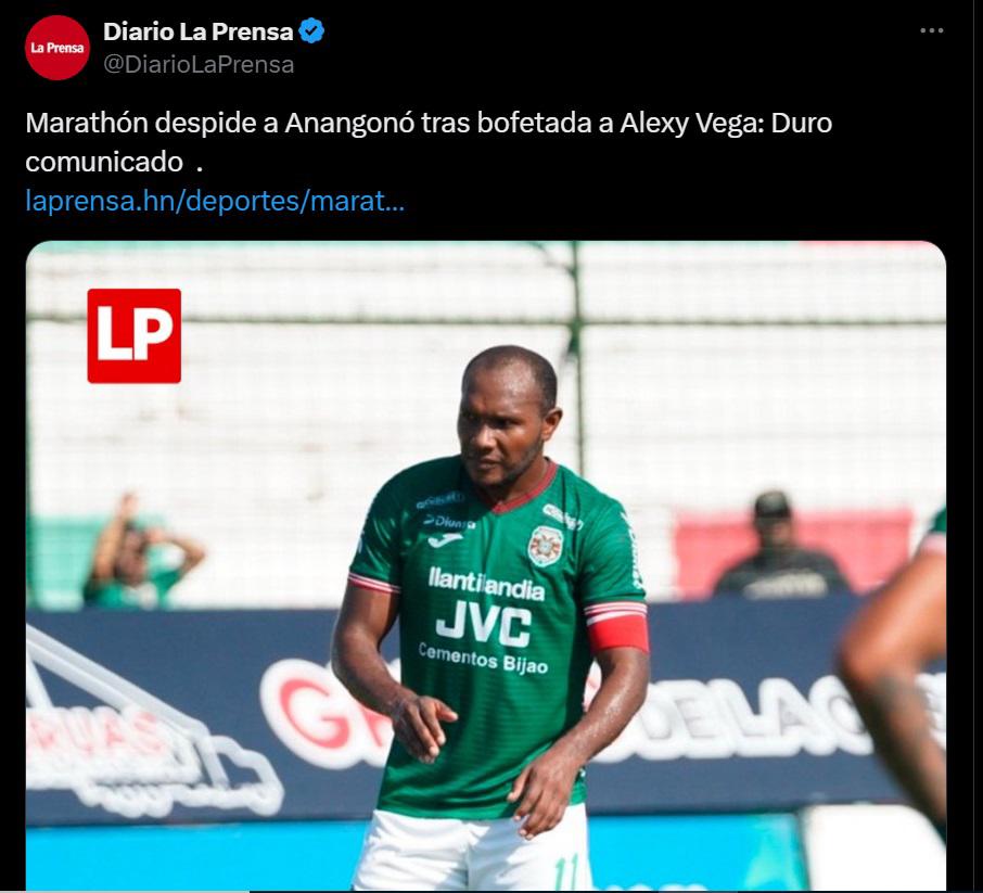 Prensa deportiva se pronuncia tras la salida de Anangonó del Marathón: una determinación muy acertada