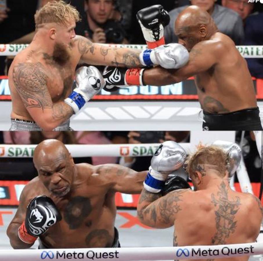 Así fue el triste regreso de Mike Tyson al boxeo: molido a golpes por Jake Paul y el gesto de su rival antes de terminar la pelea