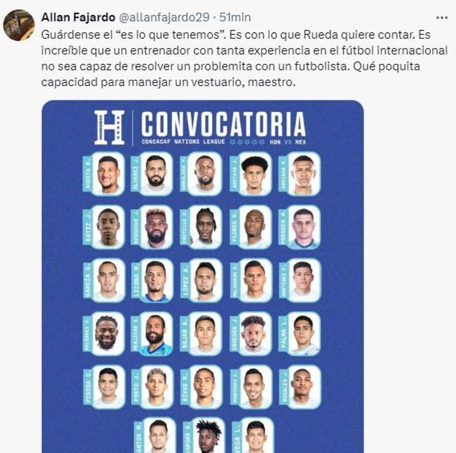 Así reaccionó la prensa a la convocatoria de Reinaldo Rueda para el Honduras-México: críticas por descartes y Quioto