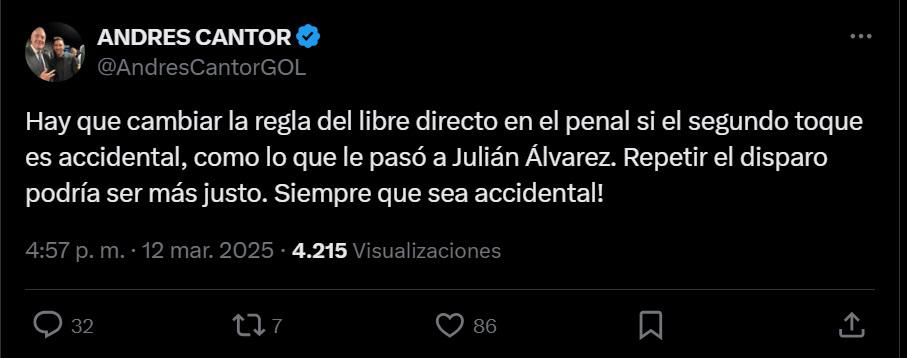 La polémica está al rojo vivo con el penal de Julián Álvarez en el Atlético vs Real Madrid y Cristóbal Soria se burló de Vinicius