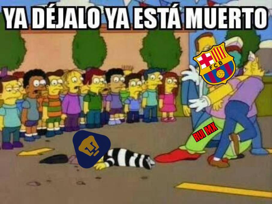¡Para morir de risa! Los memes despedazan a los Pumas de Dani Alves tras caer goleados por el Barcelona en el Camp Nou