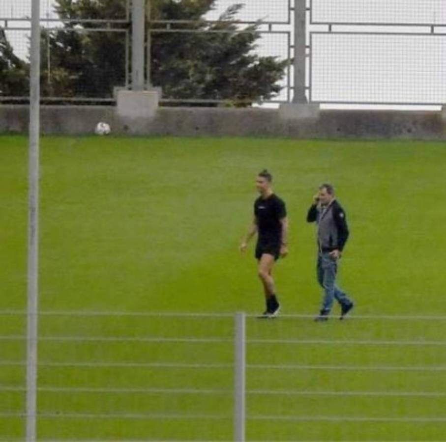 Cristiano Ronaldo es captado entrenando en un estadio y en plena crisis por coronavirus