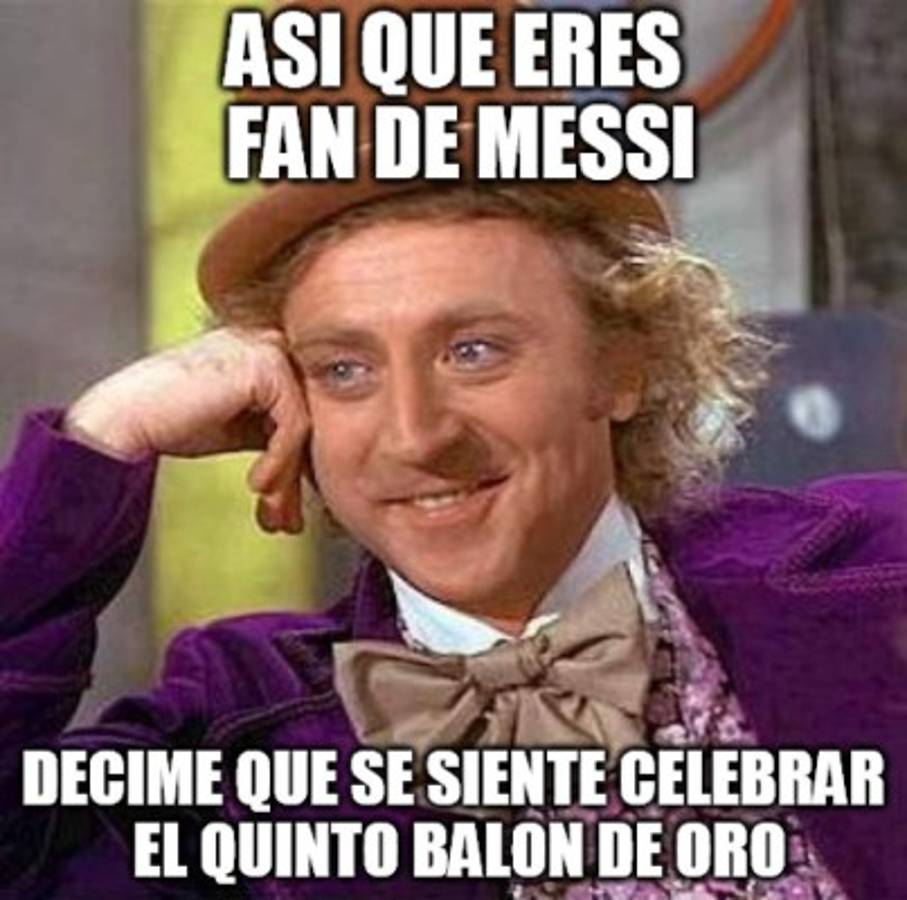 MEMES: Humor en las redes y ponen a Messi como el ganador del Balón de Oro