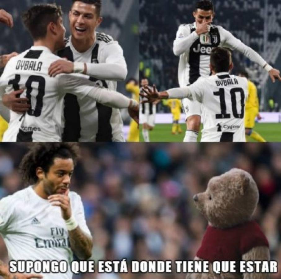 ¡Crueles! Marcelo es víctima de los memes tras el gol de Cristiano Ronaldo con la Juventus