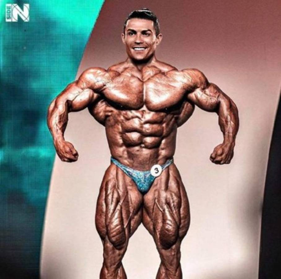 Así se verían los futbolistas como fisicoculturistas: Cristiano Ronaldo y Messi irreconocibles