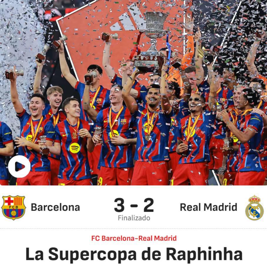 Papá es papá, Mbappé es mal perdedor: reacción de la prensa luego de que Barcelona le gane a Real Madrid la Supercopa