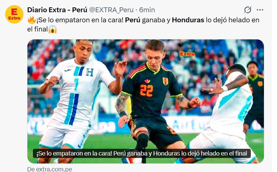 Se ríen de nosotros y Me gustó la presentación de Francisco Molina: Opiniones en redes tras empate de Honduras y Perú