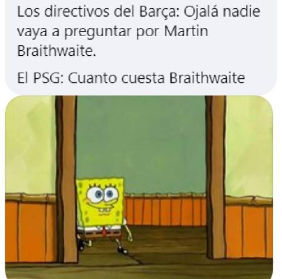 PSG quiere a Braithwaite: estallan las redes con divertidos memes tras el triunfo del Barcelona en LaLiga