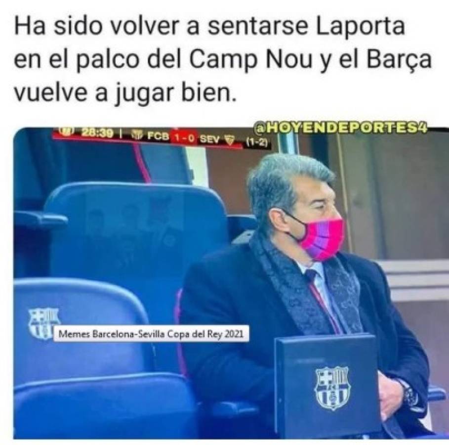 Los memes que dejó la tremenda remontada del Barcelona ante el Sevilla en Copa del Rey