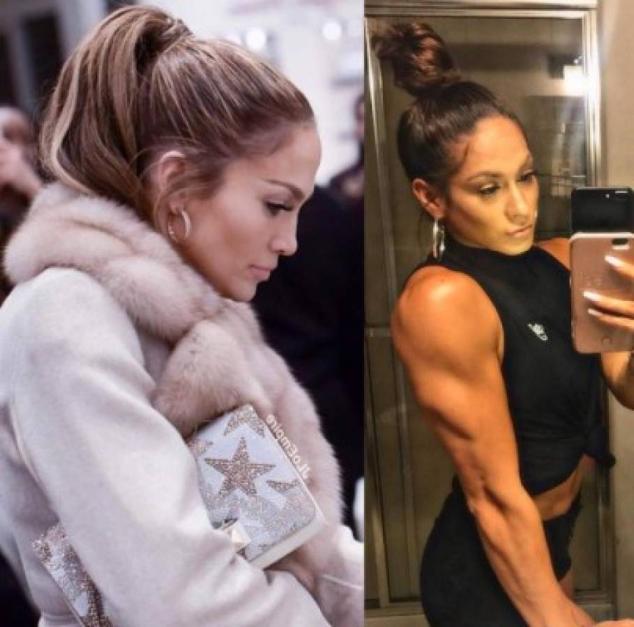 FOTOS: Modelo fitness causa gran impacto por su gran parecido a Jennifer Lopez