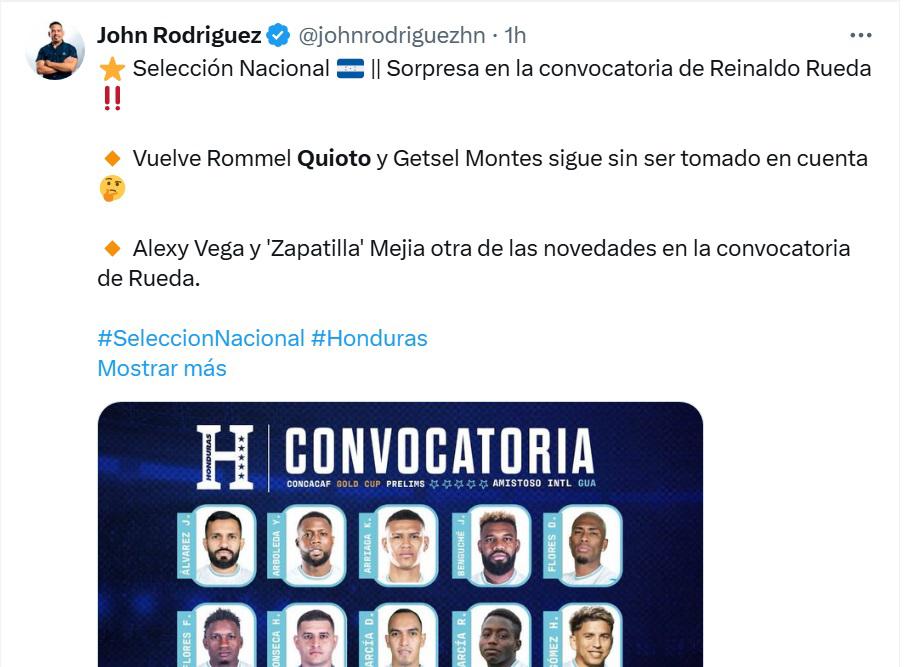 Quioto regresa a la Selección y causa euforia en la prensa de Honduras: “él debe responder en la cancha”