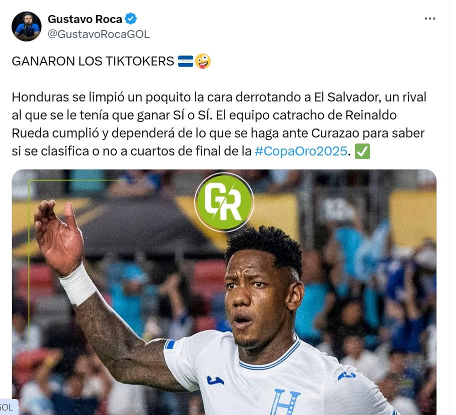 Honduras enmienda el desastre y El Salvador, al borde de la eliminación, las redes explotan con el triunfo catracho en Copa Oro