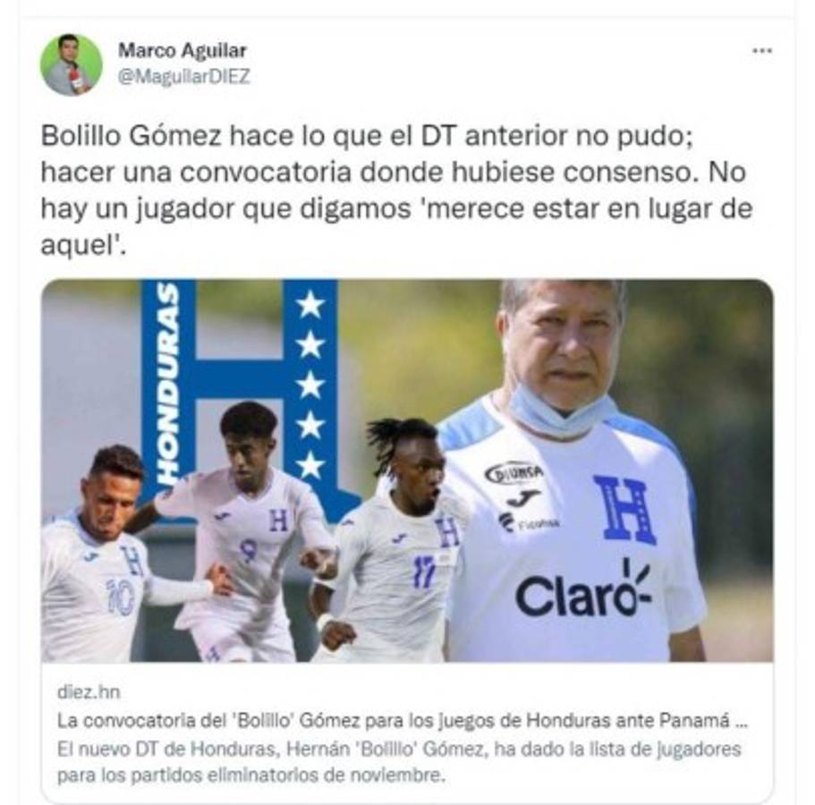 Sin reproches: prensa hondureña reacciona tras convocatoria de Honduras con 'Bolillo' Gómez