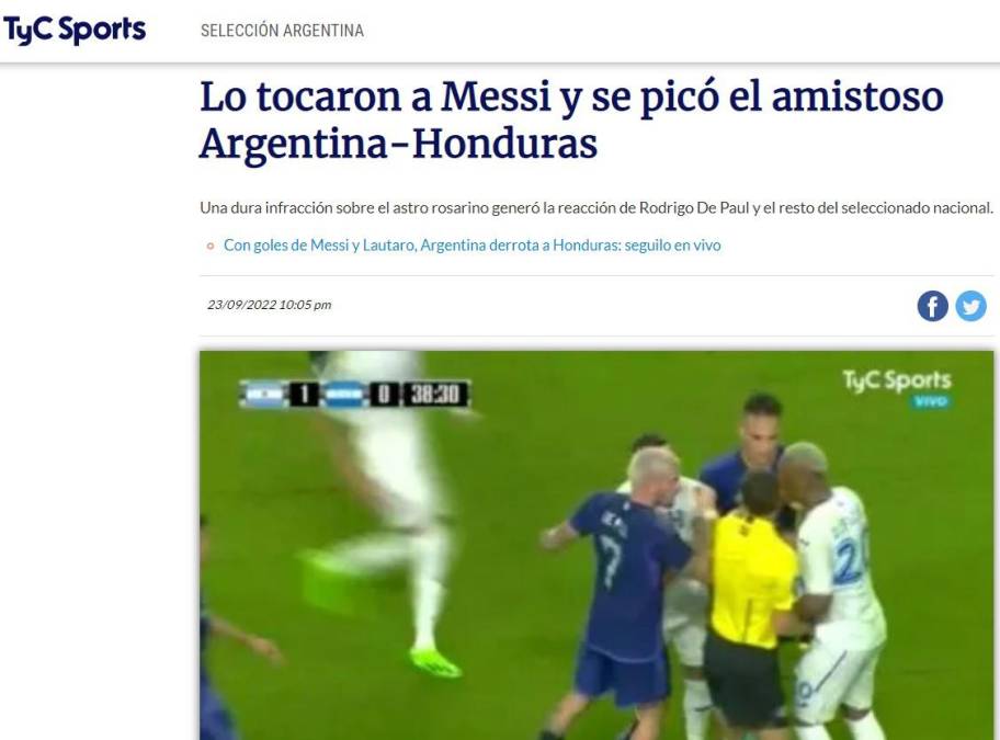¡Así hablan de Messi y Héctor Castellanos! La reacción de la prensa argentina luego de golear a Honduras: “responden con violencia”