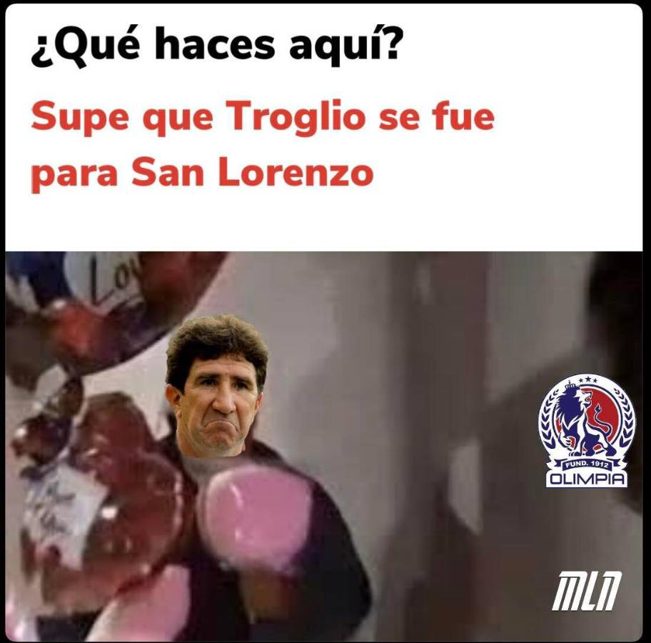Los tremendos memes del adiós de Pedro Troglio del Olimpia donde no perdonan a Motagua