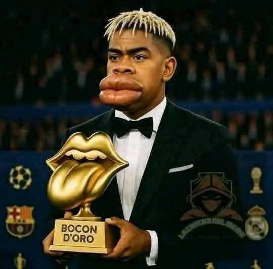 Yamal recibe las peores burlas tras perder el Balón de Oro 2025, Vinicius no se salva y Dembélé hondureño es protagonista