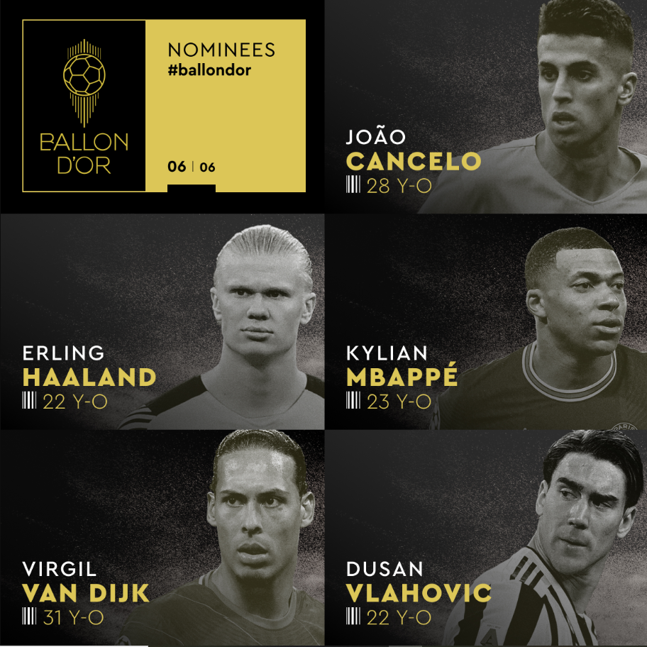 ¡OFICIAL! Sin Messi, esta es la lista de 30 jugadores nominados al Balón de Oro 2022; Cristiano sí está dentro de la nómina