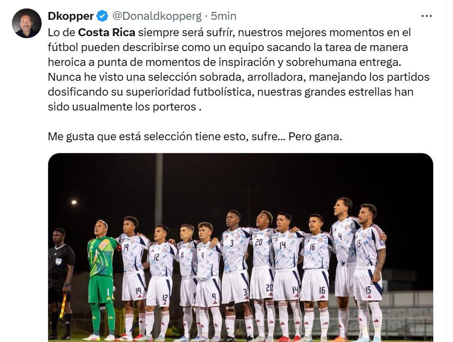 Costa Rica y Honduras andan nivel bajo y Sufrimiento tico, periodistas y medios inundan las redes tras el triunfo contra República Dominicana