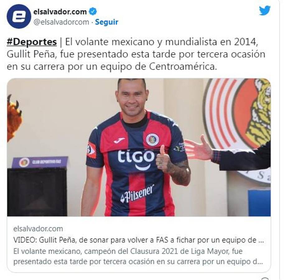 Todos hablan de lo mismo: La reacción de la prensa sobre el fichaje del “Gullit” Peña por el Vida de Honduras