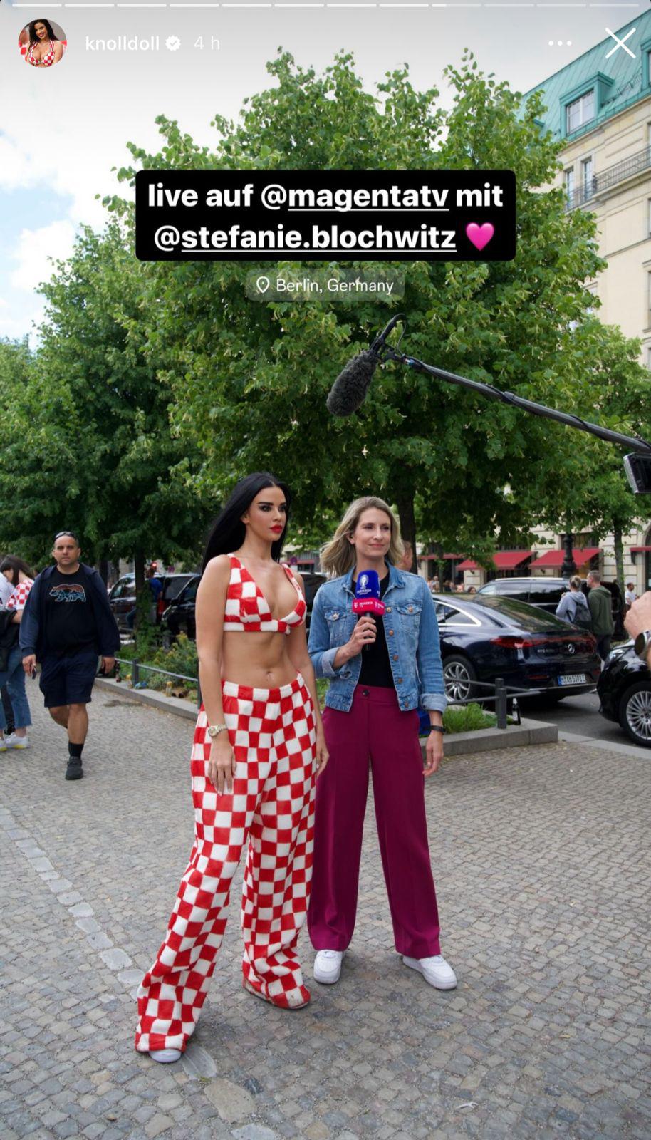 Ivana Knoll luce nuevo atuendo y ‘conquista’ la Eurocopa con su hermoso físico: ¿Traicionó a Croacia?