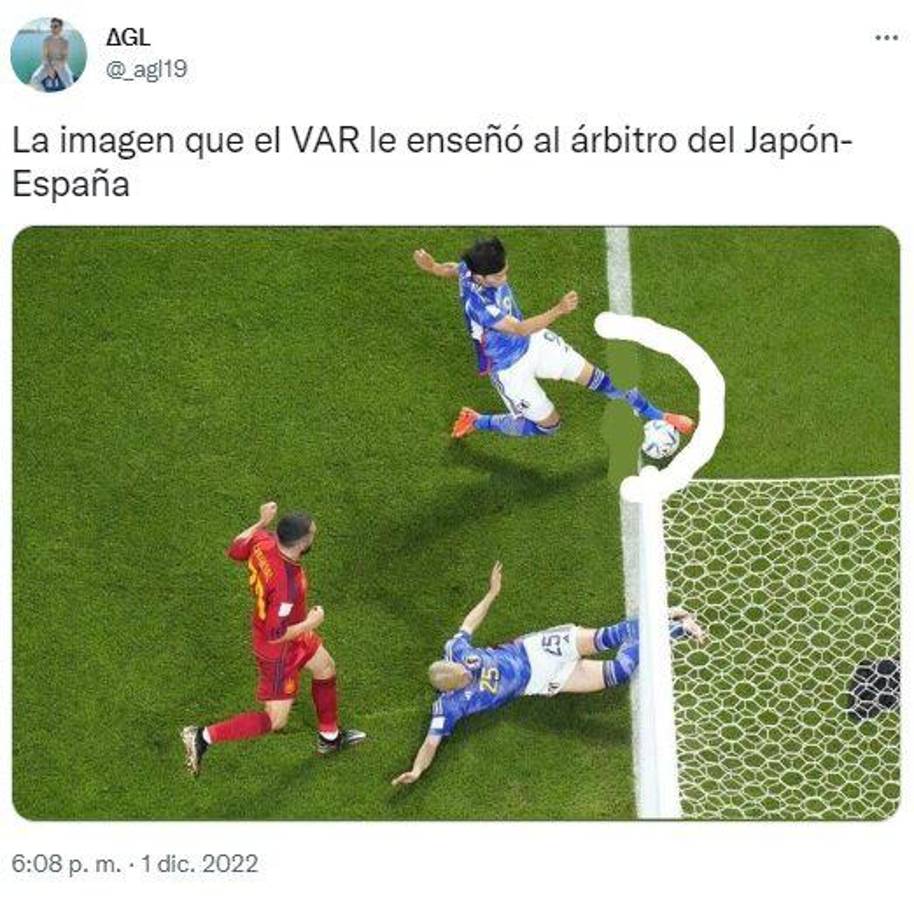Destruyen el VAR con la ayuda de Gokú y los Súper campeones tras el gol de Japón; así encendieron las redes los memes