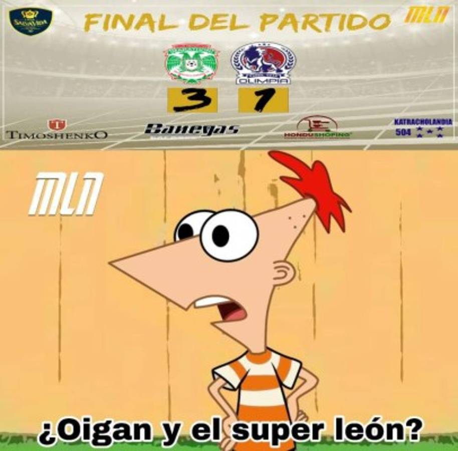 Los memes destrozan al Olimpia tras la derrota ante Marathón en San Pedro Sula