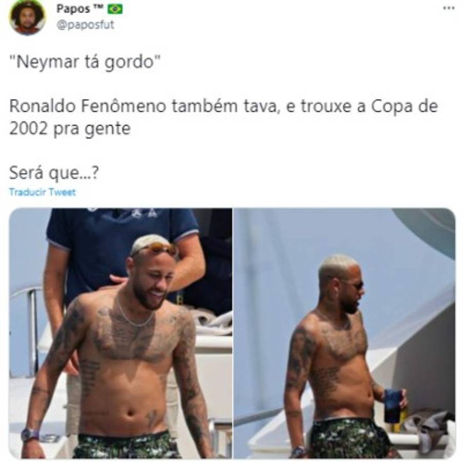 ¡Lo comparan con Hazard! Neymar sorprende con su estado físico en sus vacaciones desde Ibiza: 'increíble panza'   