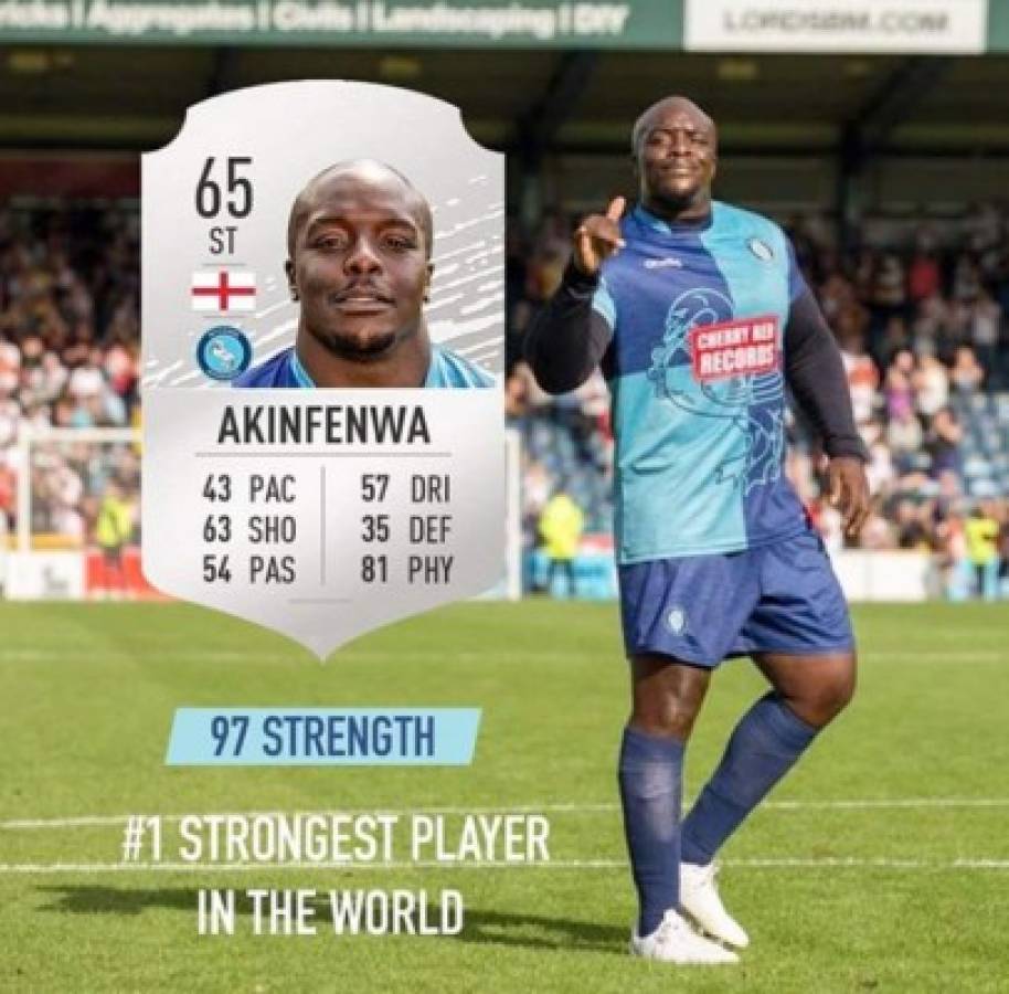 ¡Tremendo! El cambio físico de Adebayo Akinfenwa, el jugador más fuerte del mundo  